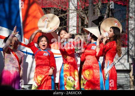 Das chinesische Neujahr Paris 2019 Stockfoto