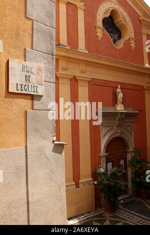 Eine Ecke des alten Dorf Roquebrune an der Côte d'Azur, Provence, Frankreich Stockfoto