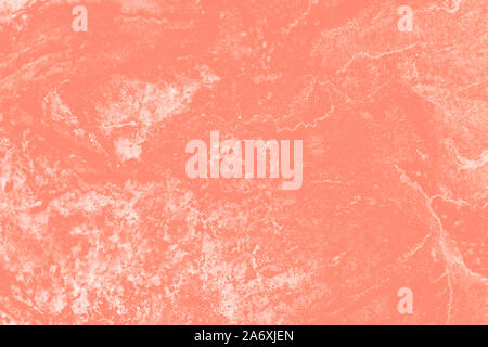 Abstrakte Marmor Hintergrund in Coral Farbe. Textur von Marmor Oberfläche ideal für Design. Stockfoto
