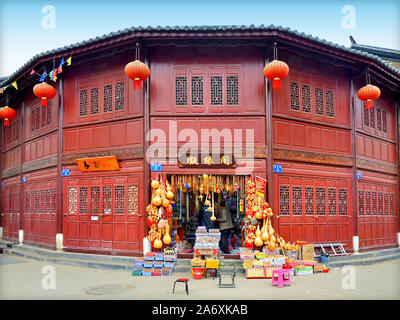 Souvenirgeschäft in Kunming, Provinz Yunnan (China) Stockfoto