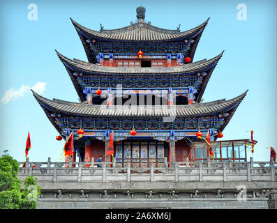 Tor der alten Stadt Dali, Provinz Yunnan (China) Stockfoto
