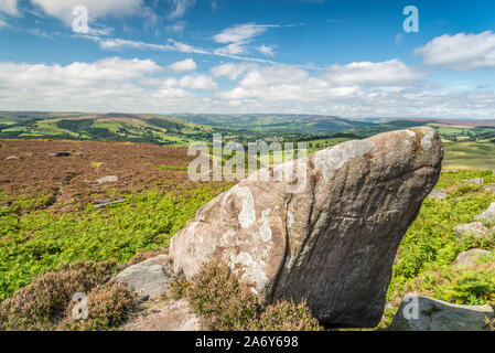 BurbageEdge, Hathersage, Peak District, Derbyshire, England, UK. Stockfoto