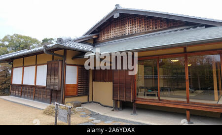 Teehaus im Koko-en Garden in Himeji, Japan Stockfoto