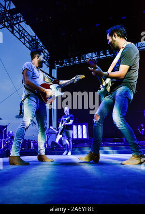 Indio, Kalifornien, April 28, 2019, Old Dominion auf der Bühne zu einem energetischen Menge an Tag 3 des Stage Coach Country Music Festival. Stockfoto