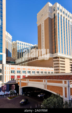 Die Venezianische auf dem Las Vegas Strip, Las Vegas, Nevada. Stockfoto