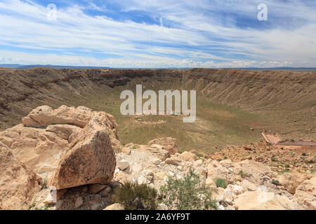 USA, Arizona, Holbrook, Meteorkrater Stockfoto