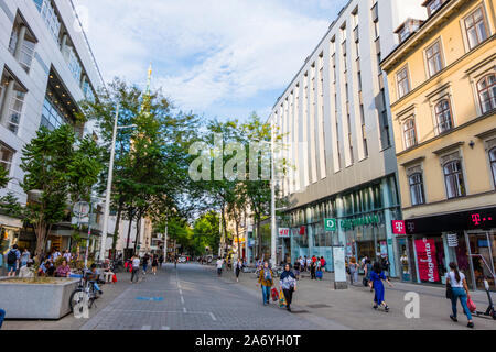 Mariahilfer Straße, Wien, Österreich Stockfoto