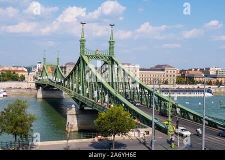 Szabadság Hid, Brücke, Budapest, Ungarn Stockfoto