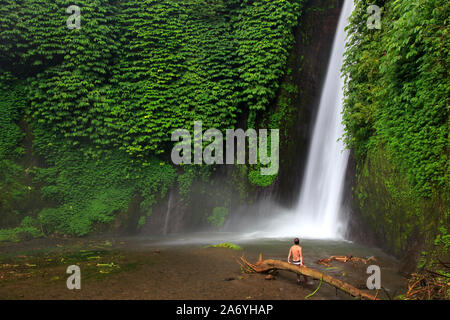 Indonesien, Bali, Zentralen Berge, Munduk, Wasserfall (MR) Stockfoto