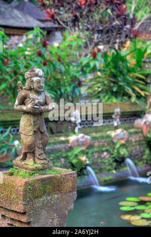 Indonesien, Bali, die heiligen Quellen von Pura Gunung Kawi Sebatu Tempel Stockfoto