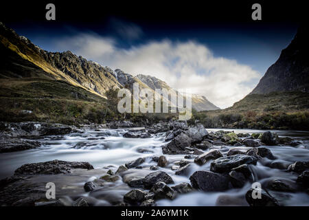 River Coe, Glencoe, Lochaber, Highlands, Schottland, UK Stockfoto
