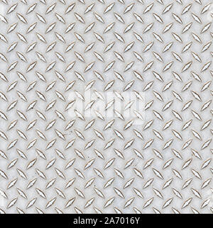 Metall Bodenblech Mit Diamond Textur Stockfotografie Alamy