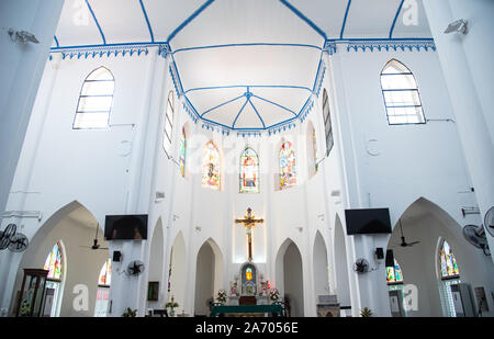 Malakka, Malaysia, Oktober, 14,2019 Kirche des Hl. Franz Xaver in Malacca Erbe der Stadt von Malaysia Stockfoto