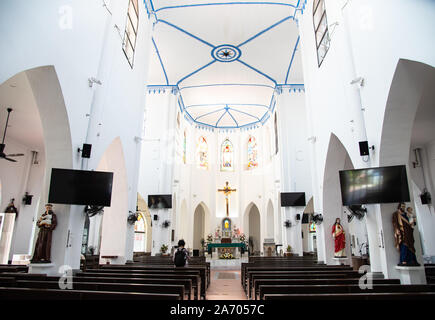 Malakka, Malaysia, Oktober, 14,2019 Kirche des Hl. Franz Xaver in Malacca Erbe der Stadt von Malaysia Stockfoto