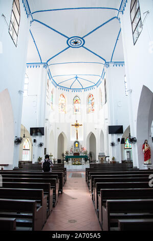 Malakka, Malaysia, Oktober, 14,2019 Kirche des Hl. Franz Xaver in Malacca Erbe der Stadt von Malaysia Stockfoto