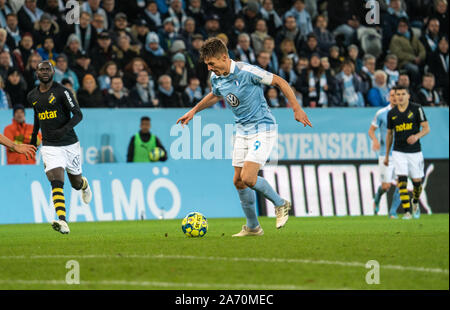 Malmö, Schweden. 28 Okt, 2019. Markus Rosenberg (9) Malmö FF in die Allsvenskan Match zwischen Malmö FF und AIK Stockholm in Malmö Neues Stadion in Malmö zu sehen. (Foto: Gonzales Foto/Alamy leben Nachrichten Stockfoto