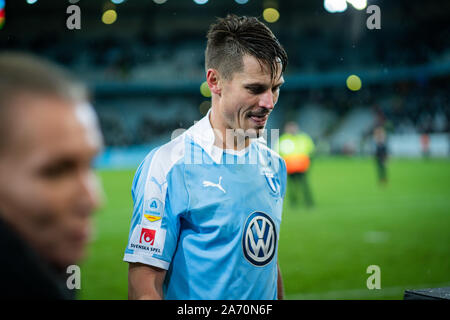 Malmö, Schweden. 28 Okt, 2019. Markus Rosenberg (9) Malmö FF nach der Allsvenskan Match zwischen Malmö FF und AIK Stockholm in Malmö Neues Stadion in Malmö zu sehen. (Foto: Gonzales Foto/Alamy leben Nachrichten Stockfoto