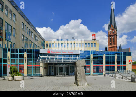 Hauptgeschäftsstelle, Sparkasse Oder-Spree, Franz-Mehring-Straße, Frankfurt/Oder, Brandenburg, Deutschland Stockfoto