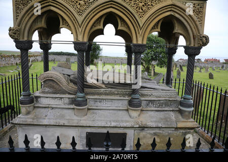 Grace Darling wurde auf Bamburgh, Northumberland Geboren am 24. November 1815 und verbrachte ihre Jugend in zwei Leuchttürme (Brownsman und Longstone), wo ihr Fa Stockfoto