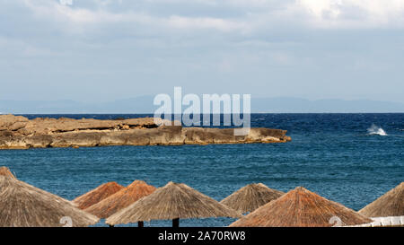 Ionische Meer. Malerische Bucht auf der Insel Zakynthos Stockfoto