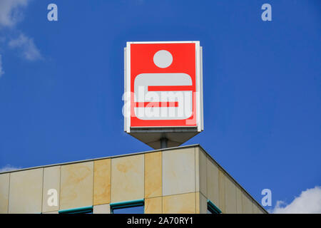 Hauptgeschäftsstelle, Sparkasse Oder-Spree, Franz-Mehring-Straße, Frankfurt/Oder, Brandenburg, Deutschland Stockfoto