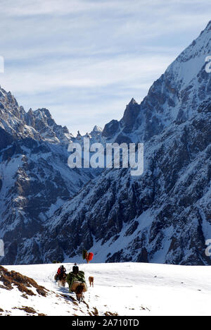 Die Berge der westlichen Sichuan in China. Stockfoto