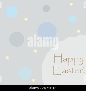 Frohe Ostern Grußkarte. Vector Illustration Stock Vektor