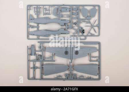 Airfix Curtiss Tomahawk Plastik Bausatz Stockfoto