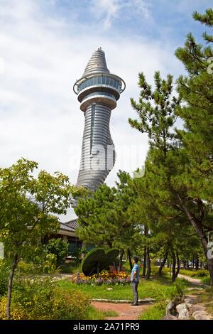 Expo Turm von 1999, Expo Gelände, Sokcho, Gangwon-do, Südkorea Stockfoto