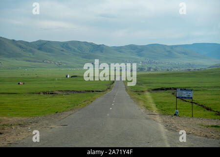 Unglaubliche Mongolian-Manchurian Grasland Stockfoto