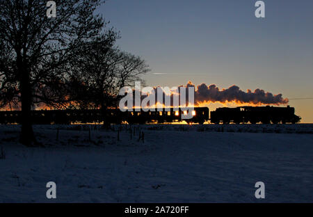 44871 Durchläufe Grate an den ELR mit einer Santa Besonderes. Stockfoto