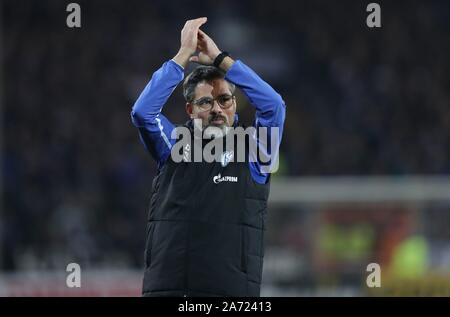 Bielefeld, Deutschland. 30 Okt, 2019. firo: 29.10.2019, Fußball, Fußball: DFB-Pokal, Saison 2019/2020, Arminia Bielefeld - FC Schalke 04 2:3 Jubel David Wagner | Verwendung der weltweiten Kredit: dpa/Alamy leben Nachrichten Stockfoto