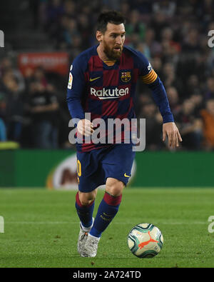 Barcelona, Spanien. 29 Okt, 2019. LaLiga 2019 / 2020 Datum 11. Barcelona - Valladolid. Lionel Messi vom FC Barcelona. Credit: Pro Schüsse/Alamy leben Nachrichten Stockfoto