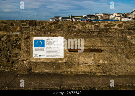 Europäischer Entwicklungsfonds in Portrush, Nordirland Stockfoto