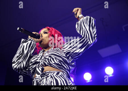 Stefflon Don führt an der Revolte Gipfel x AT&T LA am 27. Oktober 2019 im Magic Box in Los Angeles, Kalifornien. Stockfoto