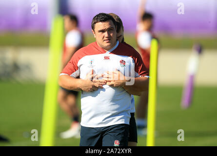 England's Jamie George während des Trainings an Fuchu Asahi Fußball Park, Tokyo. Stockfoto