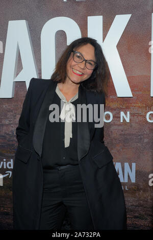 NEW YORK, NY - 29. Oktober: Patricia Schwarz besucht die Jahreszeit zwei Premiere von Tom Clancy's Jack Ryan an Metrograph am 29. Oktober 2019 in New York City Stockfoto