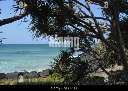 Gold Coast Burleigh Heads anzeigen Stockfoto