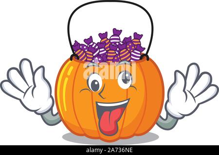 Crazy candy Schaufel in der Cartoon Kühlschrank Stock Vektor