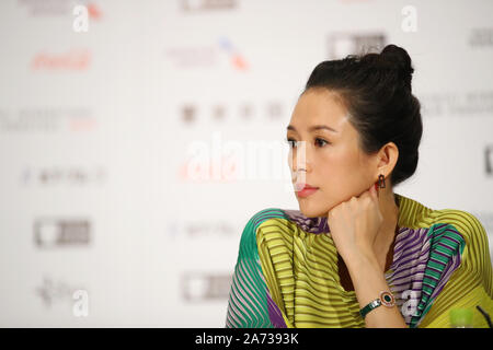 Oktober 29, 2019. 29 Okt, 2019. Zhang Ziyi, 29. Oktober 2019 - Die 32. Tokyo International Film Festival, Jury Pressekonferenz in Tokio, Japan am 29. Oktober 2019. Credit: 2019 TIFF/LBA/Alamy leben Nachrichten Stockfoto