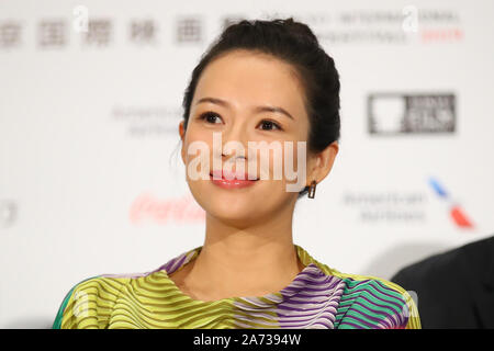 Oktober 29, 2019. 29 Okt, 2019. Zhang Ziyi, 29. Oktober 2019 - Die 32. Tokyo International Film Festival, Jury Pressekonferenz in Tokio, Japan am 29. Oktober 2019. Credit: 2019 TIFF/LBA/Alamy leben Nachrichten Stockfoto