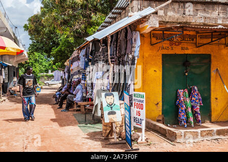 Kleidung Shop in Banjul in Gambia, Westafrika. Stockfoto