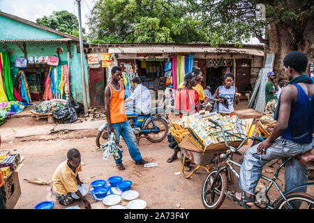 Straße Händler in Banjul in Gambia, Westafrika. Stockfoto