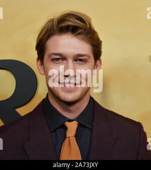 Los Angeles, USA. 30 Okt, 2019. Warf Mitglied Joe Alwyn besucht die Premiere des historischen motion picture Drama 'Harriet' im Orpheum Theater in der Innenstadt von Los Angeles am Dienstag, 29. Oktober 2019. Storyline: Basierend auf die spannende und inspirierende Leben von einem ikonischen amerikanischen Freiheitskämpfer, Harriet erzählt die außergewöhnliche Geschichte von Harriet Tubman's Flucht aus der Sklaverei und der Umwandlung in eine von Amerikas größten Helden. Ihr Mut, Einfallsreichtum und Beharrlichkeit befreit hunderte von Sklaven und verändert den Lauf der Geschichte. Quelle: UPI/Alamy leben Nachrichten Stockfoto