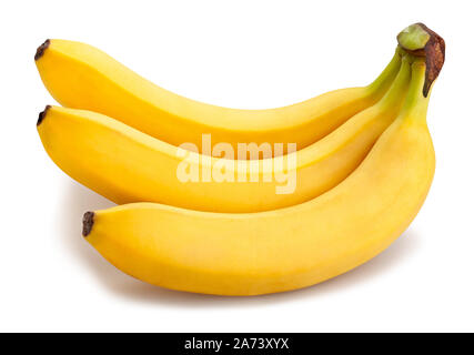 Banane weg isoliert auf weißem Stockfoto