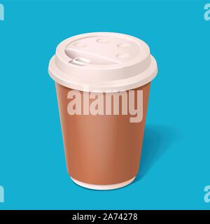 Kaffee braun Cup 2. Stock Vektor