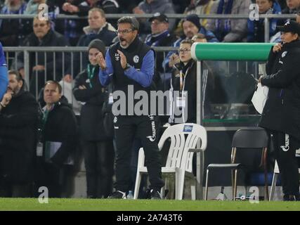 Bielefeld, Deutschland. 30 Okt, 2019. firo: 29.10.2019, Fußball, Fußball: DFB-Pokal, Saison 2019/2020, Arminia Bielefeld - FC Schalke 04 2:3 GEstik, David Wagner | Verwendung der weltweiten Kredit: dpa/Alamy leben Nachrichten Stockfoto