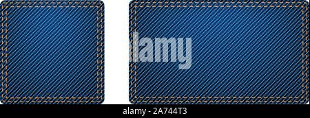 Blaue Aufkleber groß eingestellt Stock Vektor