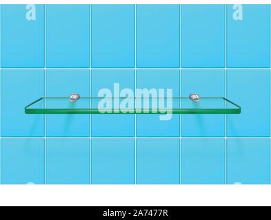 Transparentes Glas Regal Stock Vektor