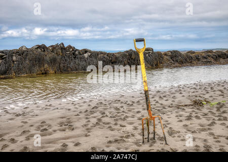 Gorad Strand, Trearddur Bay, Tal, Anglesey, Nordwales Stockfoto